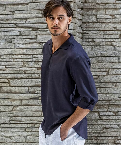 SHIFFON / シフォン シャツ・ブラウス | スキッパープルオーバーシャツ | 詳細11