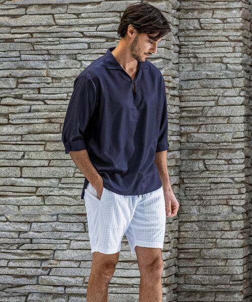 SHIFFON / シフォン シャツ・ブラウス | スキッパープルオーバーシャツ | 詳細14