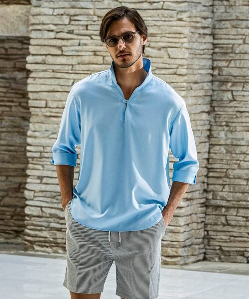 SHIFFON / シフォン シャツ・ブラウス | スキッパープルオーバーシャツ | 詳細18