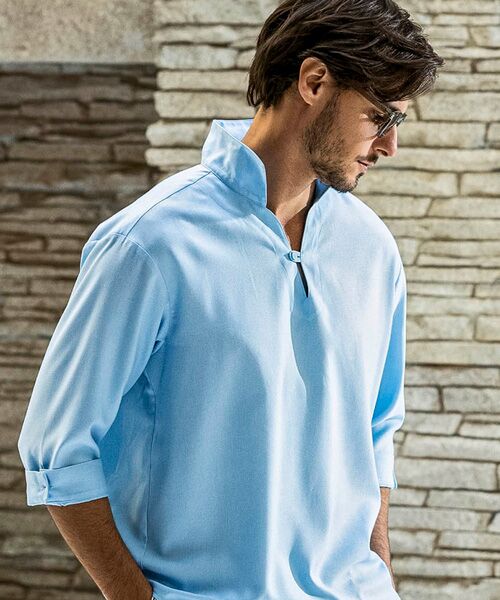 SHIFFON / シフォン シャツ・ブラウス | スキッパープルオーバーシャツ | 詳細19