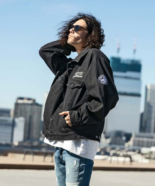 SHIFFON / シフォン その他トップス | オーバーサイズデニムジャケット | 詳細1