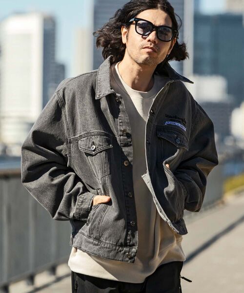 SHIFFON / シフォン その他トップス | オーバーサイズデニムジャケット | 詳細6