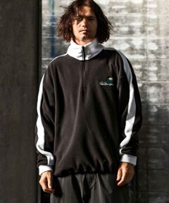 SHIFFON / シフォン その他トップス | 袖ラインフリースジャケット