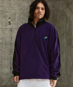 SHIFFON / シフォン その他トップス | 袖ラインフリースジャケット