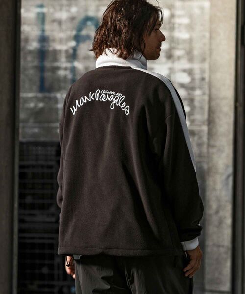 SHIFFON / シフォン その他トップス | 袖ラインフリースジャケット | 詳細3