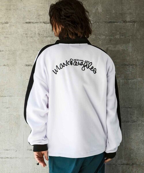 SHIFFON / シフォン その他トップス | 袖ラインフリースジャケット | 詳細7