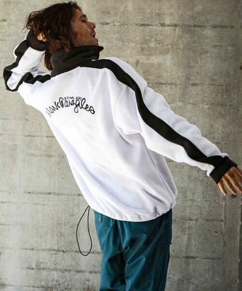 SHIFFON / シフォン その他トップス | 袖ラインフリースジャケット | 詳細8