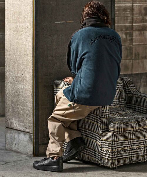 SHIFFON / シフォン その他トップス | 袖ラインフリースジャケット | 詳細20