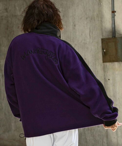 SHIFFON / シフォン その他トップス | 袖ラインフリースジャケット | 詳細22