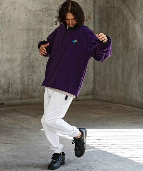 SHIFFON / シフォン その他トップス | 袖ラインフリースジャケット | 詳細24