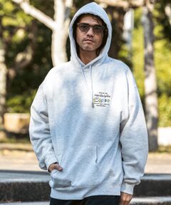 SHIFFON / シフォン パーカー | プリントプルオーバーパーカー