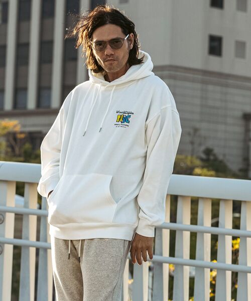 SHIFFON / シフォン パーカー | プリントプルオーバーパーカー | 詳細9