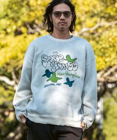 SHIFFON / シフォン ニット・セーター | フロントジャガードクルーネックニット