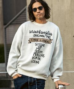 SHIFFON / シフォン ニット・セーター | フロントジャガードクルーネックニット