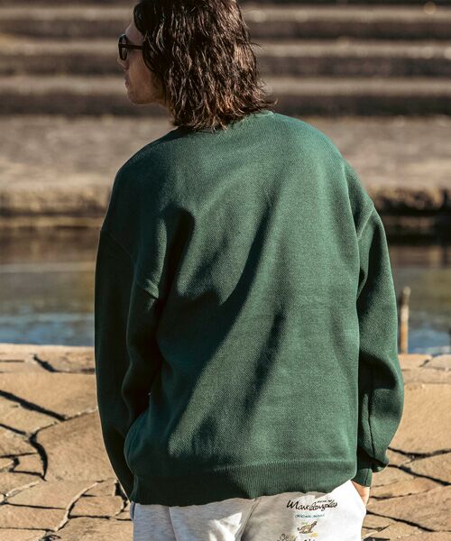 SHIFFON / シフォン ニット・セーター | フロントジャガードクルーネックニット | 詳細12