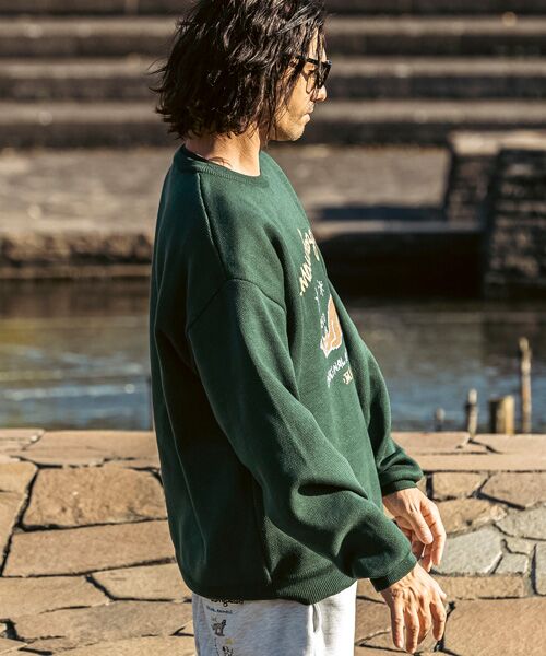 SHIFFON / シフォン ニット・セーター | フロントジャガードクルーネックニット | 詳細13