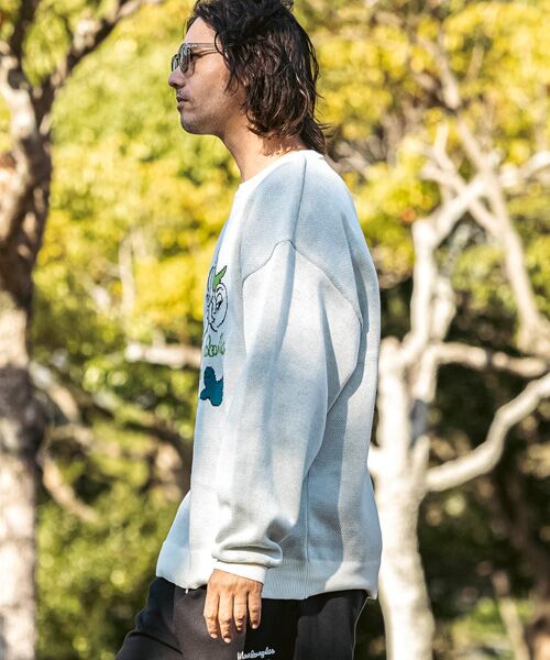 SHIFFON / シフォン ニット・セーター | フロントジャガードクルーネックニット | 詳細26