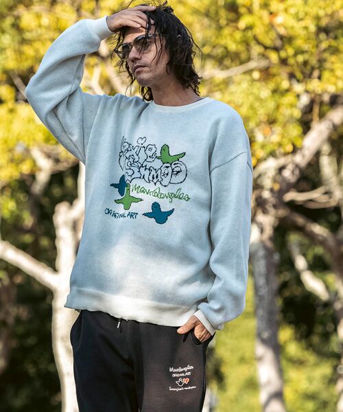 SHIFFON / シフォン ニット・セーター | フロントジャガードクルーネックニット | 詳細28