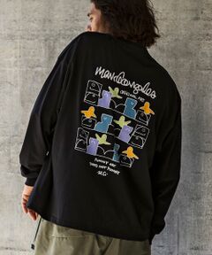 SHIFFON / シフォン Tシャツ | バックプリントロングTシャツ/4type/4colors