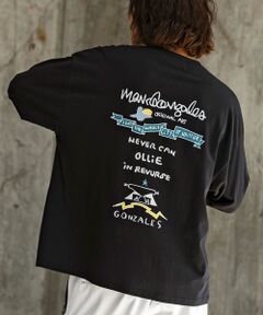 SHIFFON / シフォン Tシャツ | バックプリントロングTシャツ/4type/4colors