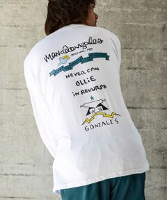 SHIFFON / シフォン Tシャツ | バックプリントロングTシャツ/4type/4colors