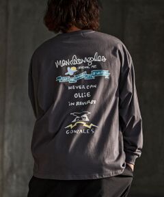SHIFFON / シフォン Tシャツ | バックプリントロングTシャツ/4type/4colors