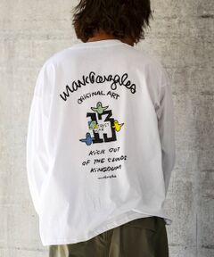 SHIFFON / シフォン Tシャツ | バックプリントロングTシャツ/4type/4colors