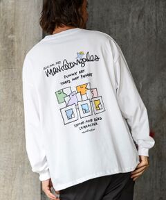 SHIFFON / シフォン Tシャツ | バックプリントロングTシャツ/4type/4colors