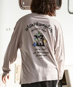 SHIFFON / シフォン Tシャツ | バックプリントロングTシャツ/4type/4colors