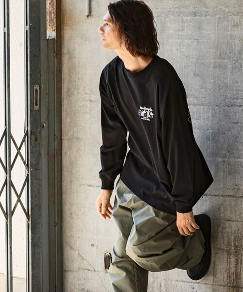 SHIFFON / シフォン Tシャツ | バックプリントロングTシャツ/4type/4colors | 詳細2