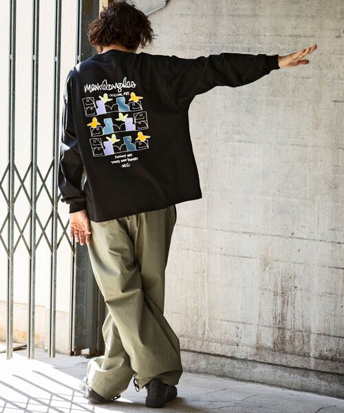 SHIFFON / シフォン Tシャツ | バックプリントロングTシャツ/4type/4colors | 詳細4