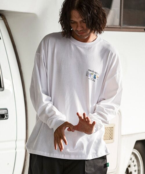 SHIFFON / シフォン Tシャツ | バックプリントロングTシャツ/4type/4colors | 詳細6