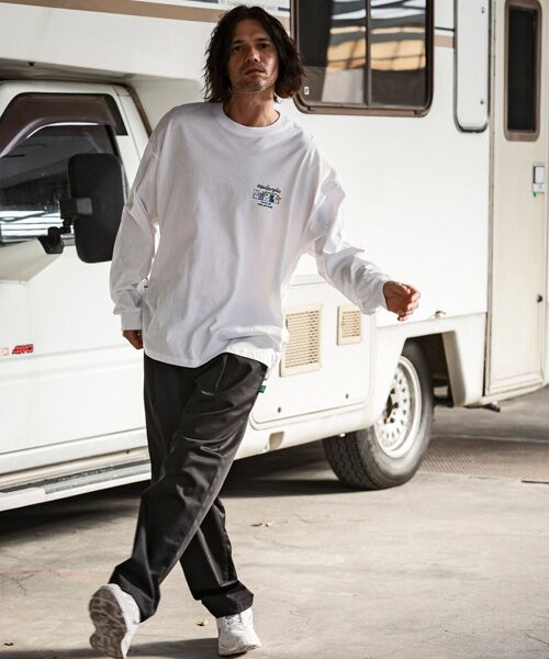 SHIFFON / シフォン Tシャツ | バックプリントロングTシャツ/4type/4colors | 詳細8