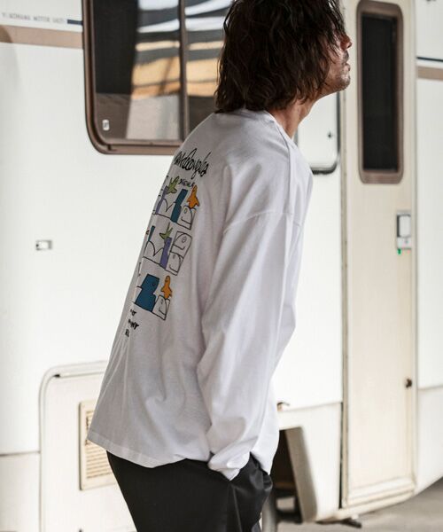 SHIFFON / シフォン Tシャツ | バックプリントロングTシャツ/4type/4colors | 詳細10