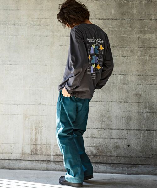 SHIFFON / シフォン Tシャツ | バックプリントロングTシャツ/4type/4colors | 詳細15