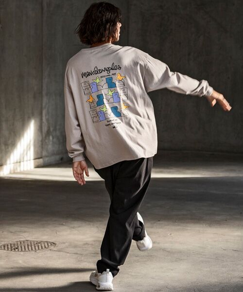 SHIFFON / シフォン Tシャツ | バックプリントロングTシャツ/4type/4colors | 詳細18