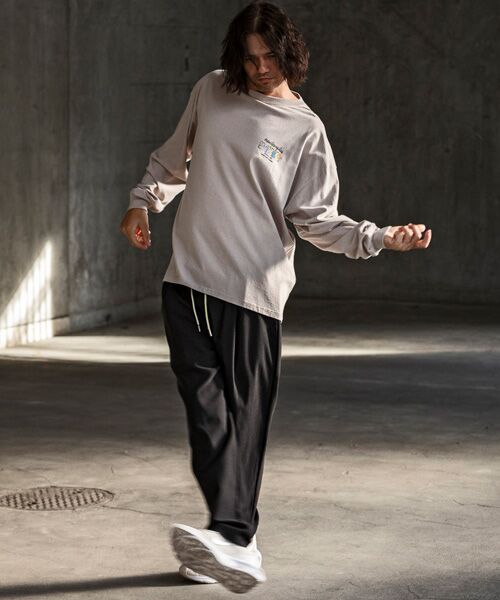 SHIFFON / シフォン Tシャツ | バックプリントロングTシャツ/4type/4colors | 詳細19