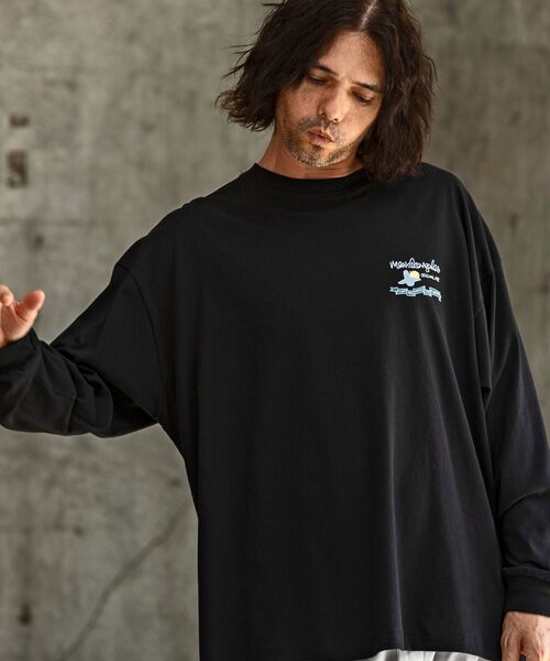 SHIFFON / シフォン Tシャツ | バックプリントロングTシャツ/4type/4colors | 詳細22