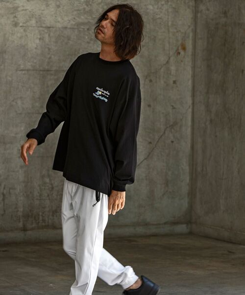 SHIFFON / シフォン Tシャツ | バックプリントロングTシャツ/4type/4colors | 詳細23