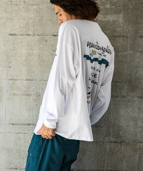 SHIFFON / シフォン Tシャツ | バックプリントロングTシャツ/4type/4colors | 詳細26
