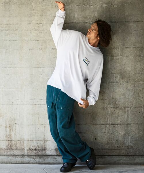 SHIFFON / シフォン Tシャツ | バックプリントロングTシャツ/4type/4colors | 詳細27