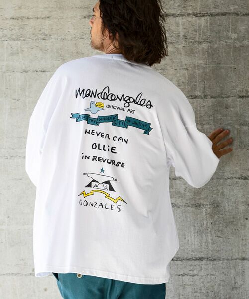 SHIFFON / シフォン Tシャツ | バックプリントロングTシャツ/4type/4colors | 詳細29