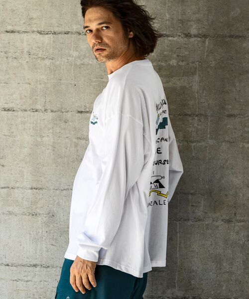 SHIFFON / シフォン Tシャツ | バックプリントロングTシャツ/4type/4colors | 詳細30