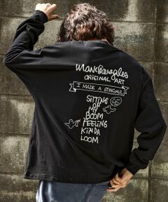 SHIFFON / シフォン カットソー | バックプリントロングTシャツ/4type/4colors