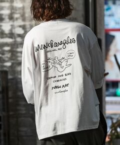 SHIFFON / シフォン カットソー | バックプリントロングTシャツ/4type/4colors