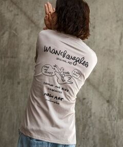 SHIFFON / シフォン カットソー | バックプリントロングTシャツ/4type/4colors