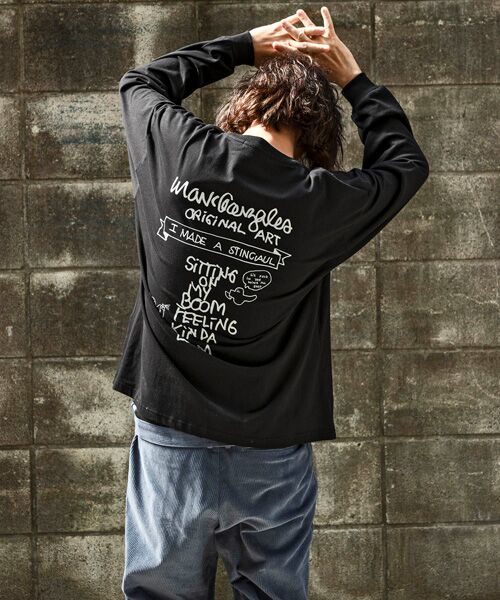 SHIFFON / シフォン カットソー | バックプリントロングTシャツ/4type/4colors | 詳細2