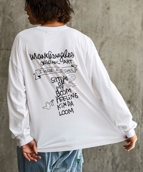 SHIFFON / シフォン カットソー | バックプリントロングTシャツ/4type/4colors | 詳細8