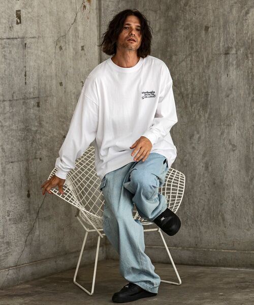 SHIFFON / シフォン カットソー | バックプリントロングTシャツ/4type/4colors | 詳細10