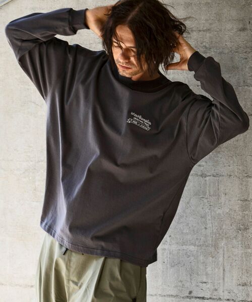 SHIFFON / シフォン カットソー | バックプリントロングTシャツ/4type/4colors | 詳細13